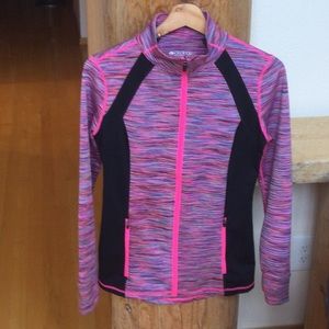 EUC Idealogy XS Pink/Black/Blue/Orange Zip Front Jacket